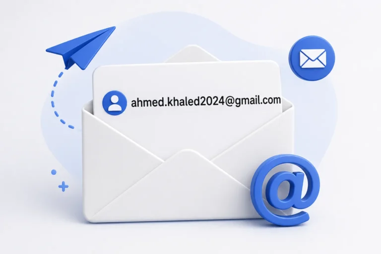 اريد عنوان بريد إلكتروني جاهز